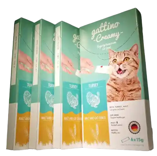 Gattino Creamy With Turkey Y Malt 6x 15g