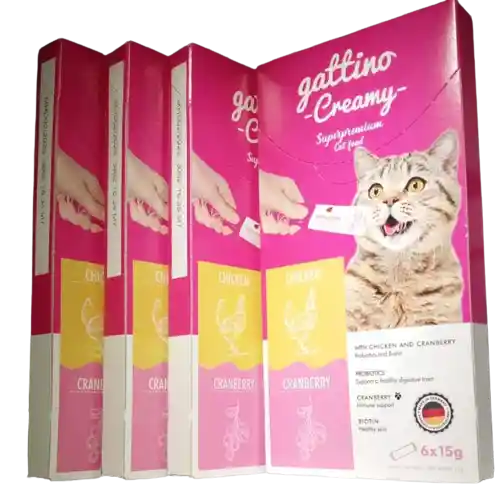 Gattino Creamy Chicken Cranberry 6x 15gr