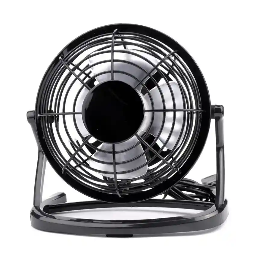 Ventilador Usb Portátil Ángulo Ajustable Ligero Y Silencioso - Negro