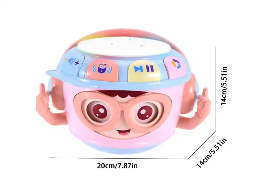 Tambor De Juguete Para Bebé, Tambor De Luz Y Aprendizaje
