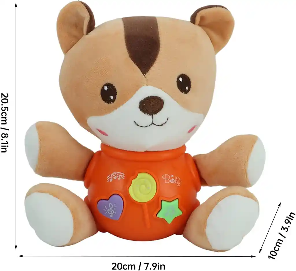 Juguete De Peluche Sensorial Educativo De Aprendizaje Musical Para Bebés De 0 A 36 Meses