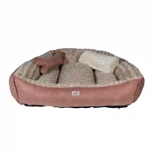 Cama Mascota Paris Extra Grande 95*120 Rosa