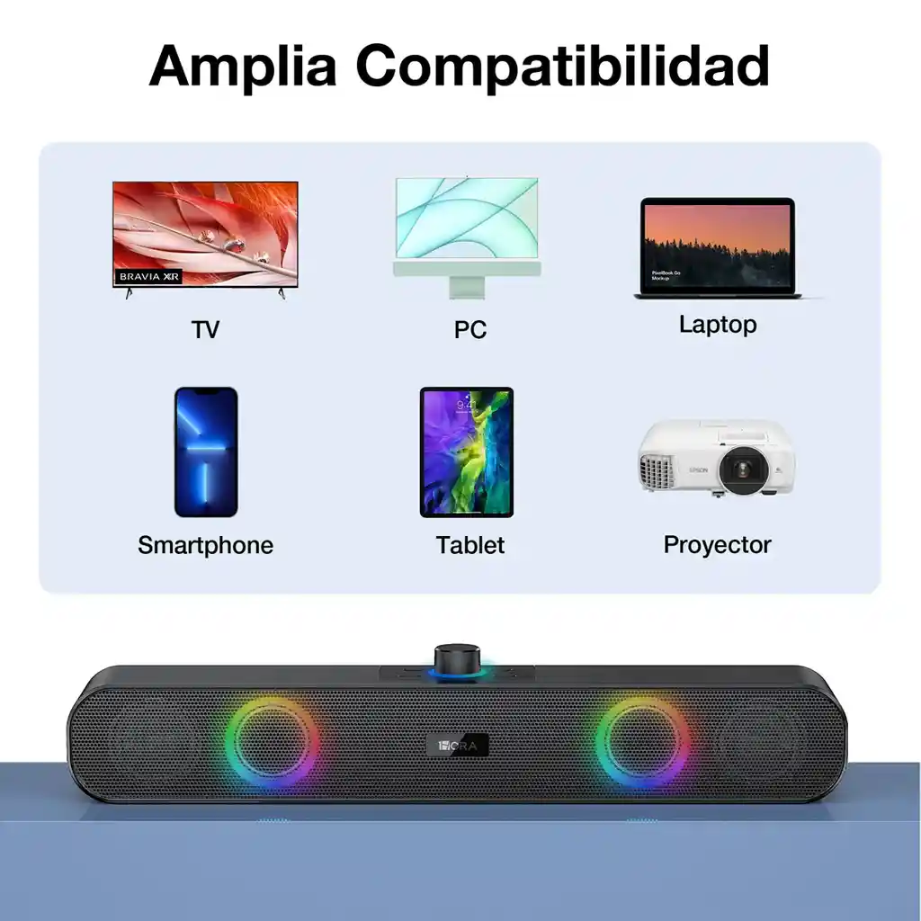 Parlante Bluetooth 6horas De Musica Continua Barra De Sonido Original 1hora