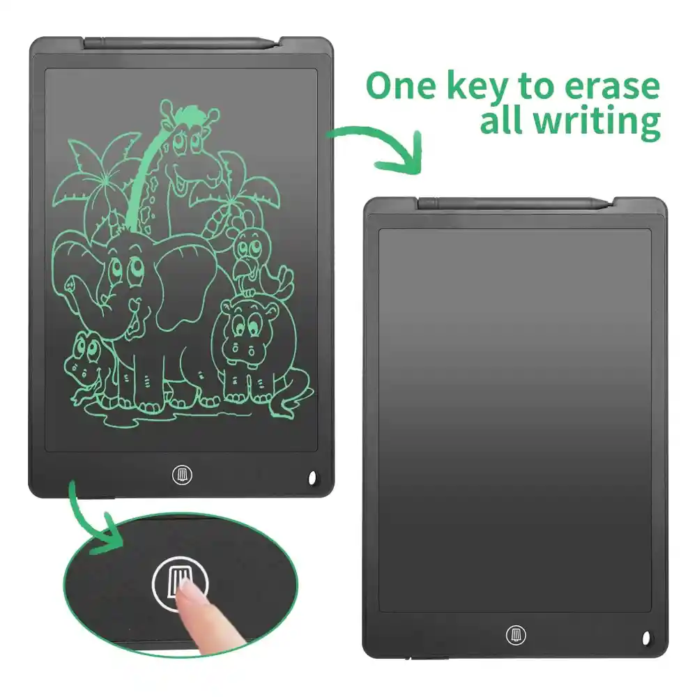 Tableta De Escritura Digital Lcd Para Niños Borrable 12 Inch