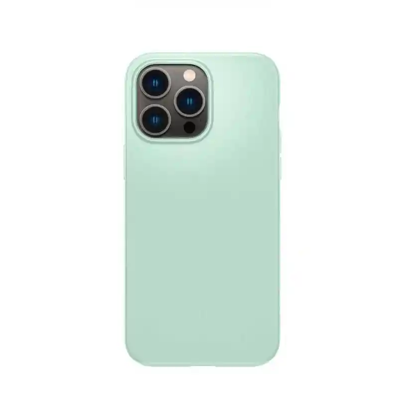 Estuche Silicone Case Iphone 13 Pro (verde Menta)