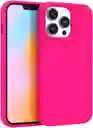 Estuche Silicone Case Iphone 13 Pro Max (fucsia)