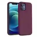 Estuche Silicone Case Iphone 12 Pro Max (vinotinto)