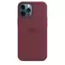 Estuche Silicone Case Iphone 12 Pro Max (vinotinto)