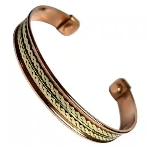 Pulsera Magnética Dorada De Cobre