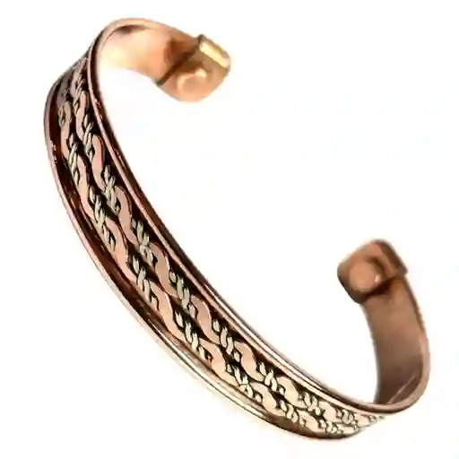 Pulsera Magnética Doble Línea De Cobre