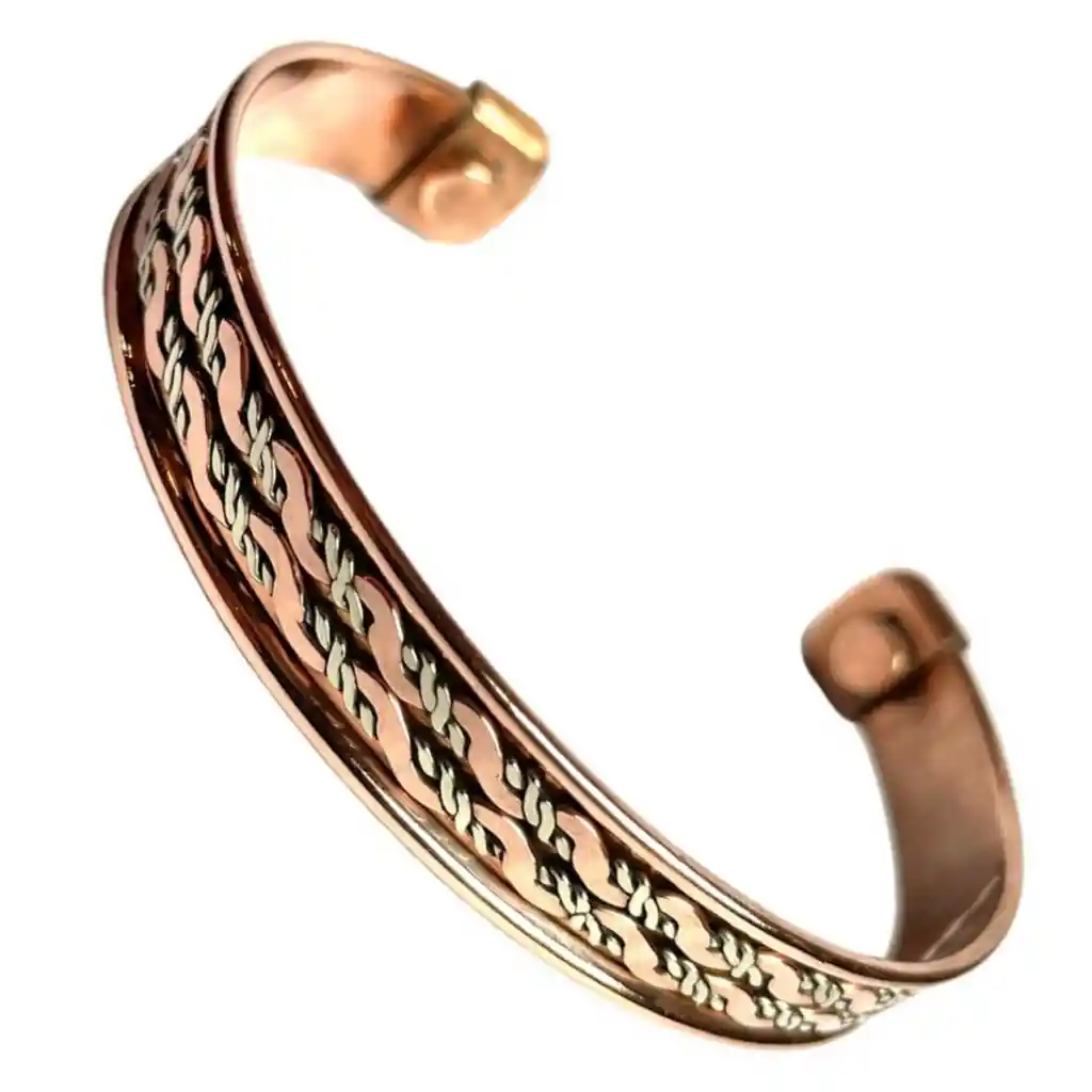 Pulsera Magnética Doble Línea De Cobre