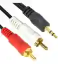 Cable Auxiliar De Audio Estéreo 2x1 Rca A Jack 3.5 De 3.0 Mt