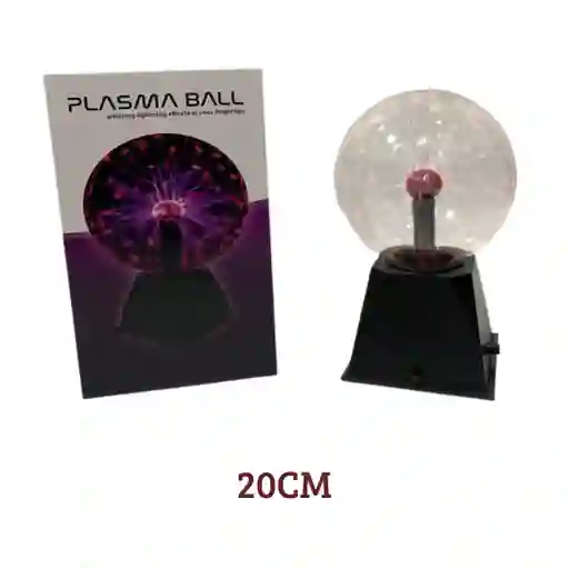 Esfera Bola De Plasma Lámpara Rayos Sensible Al Tocarla 20 Cms