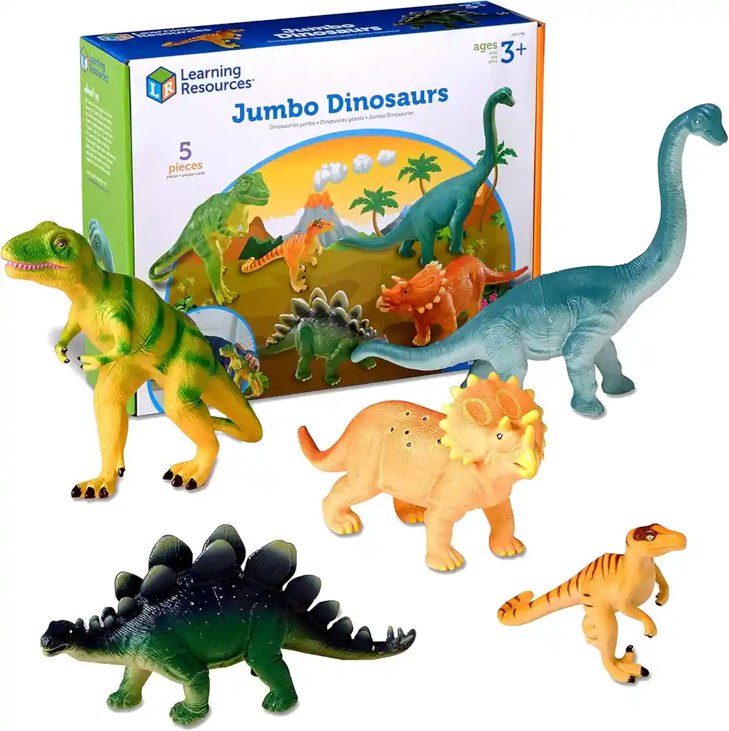 Set De Dinosaurios Jumbo Figuras Coleccionables Niños Niñas