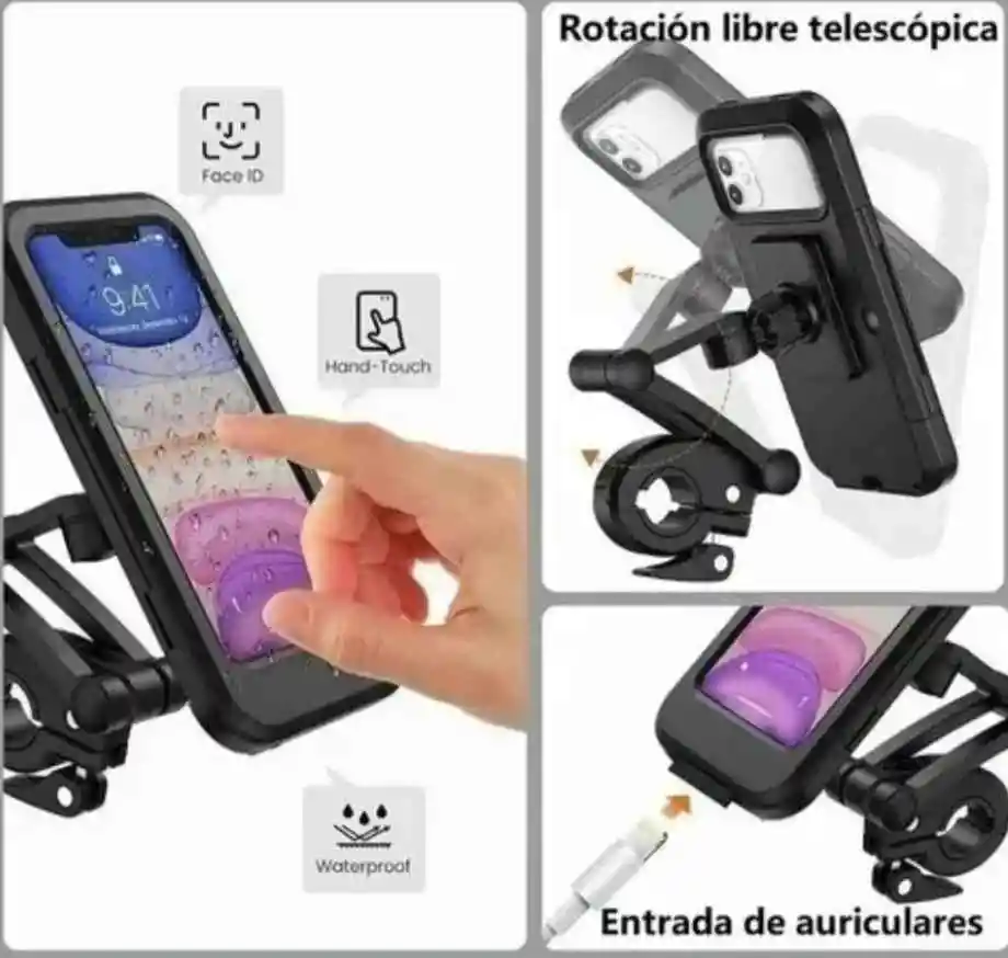 Porta Celular Para Moto Y Bicicleta, Magnético E Impermeable