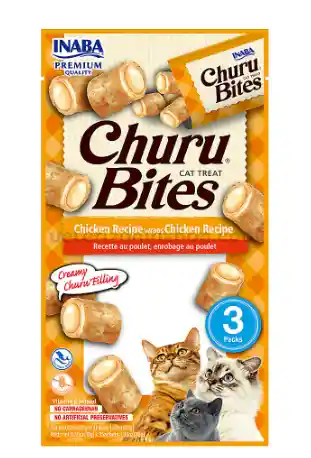 Inaba Churu Bites Gato Pollo X 10 Gr (1 Und)