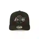 	gorra New Los Angeles Lakers 9forty A Frame Negra Logo Dorado En Pasta