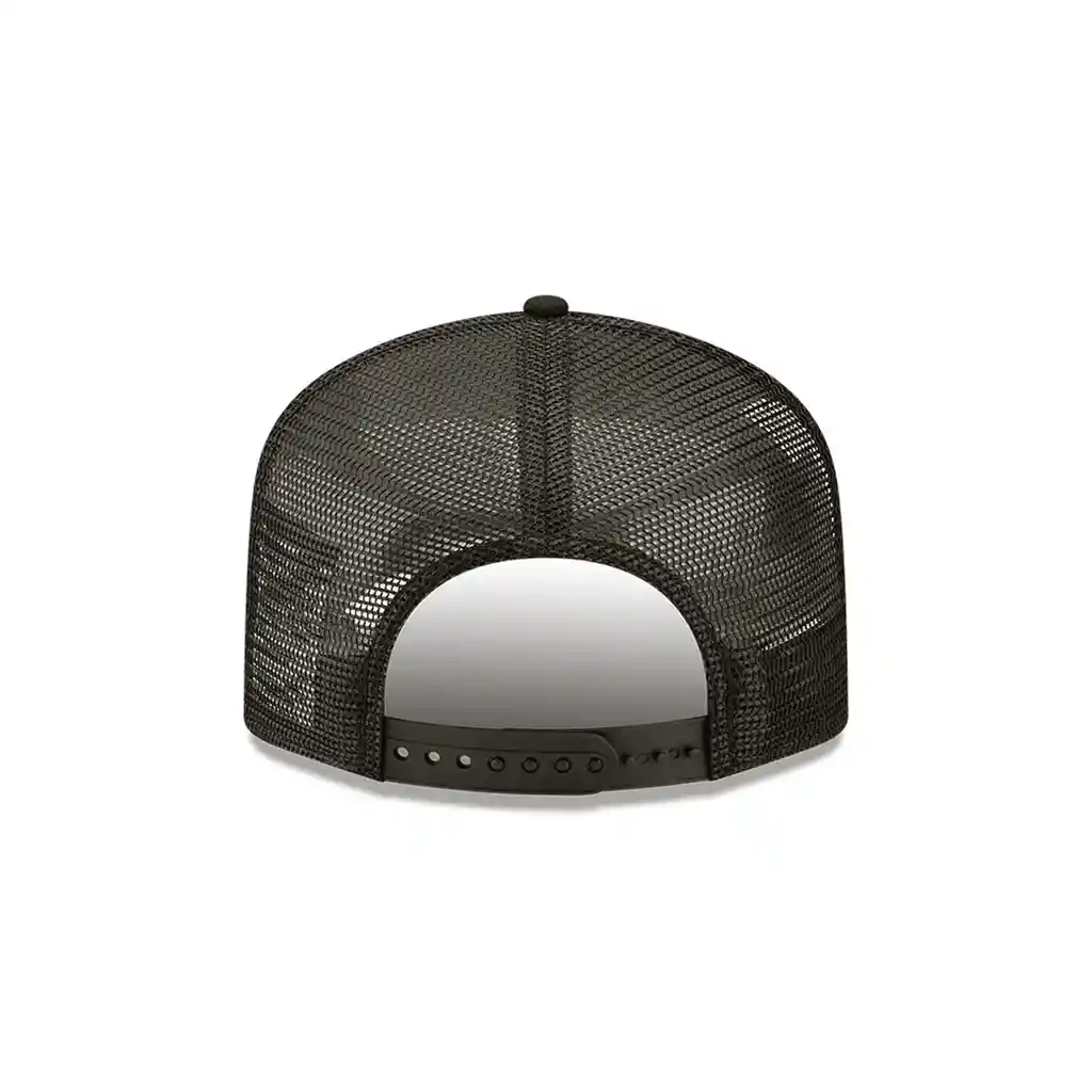 	gorra New Los Angeles Lakers 9forty A Frame Negra Logo Dorado En Pasta