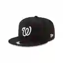 Gorra New Era Washington Natioanls Negra Logo Blanco 9fifty