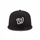 Gorra New Era Washington Natioanls Negra Logo Blanco 9fifty