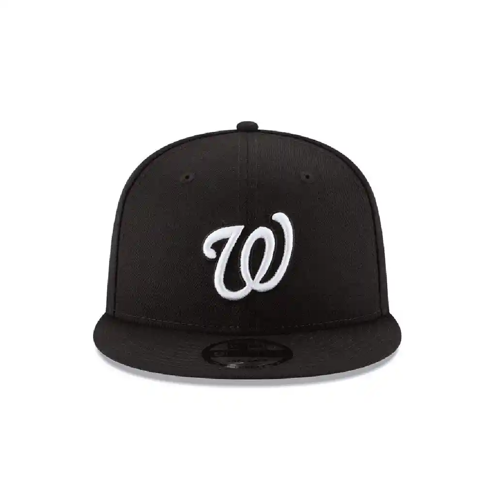 Gorra New Era Washington Natioanls Negra Logo Blanco 9fifty