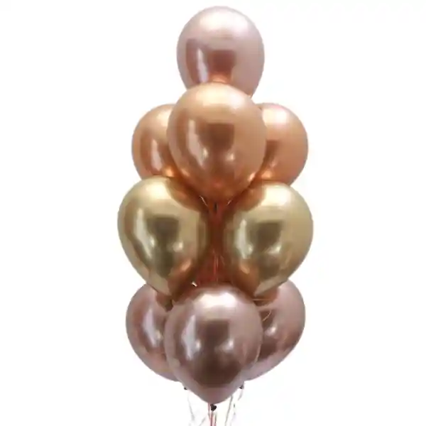 Bouquet Reflex (10 Globos Inflados Con Helio)