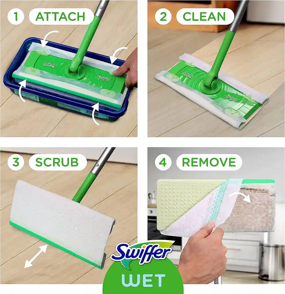 Swiffer Sweeper Wet Mopping 36 Paños