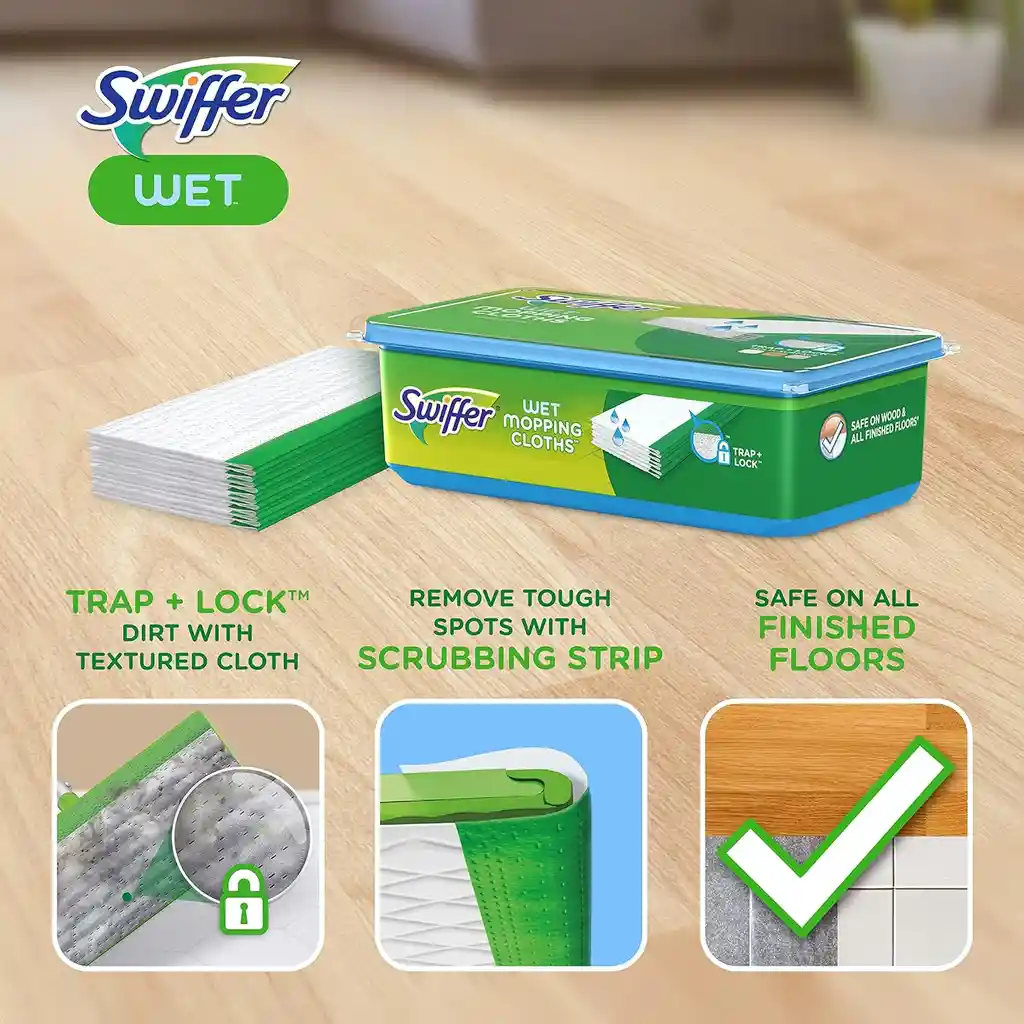 Swiffer Sweeper Wet Mopping 36 Paños