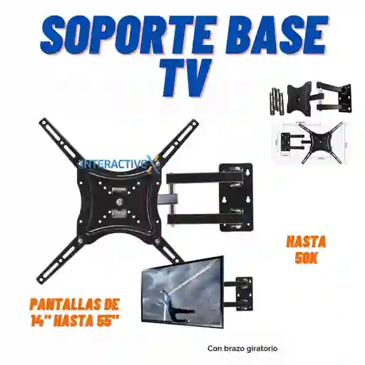 B Ase Para Tv / Soporte Para Televisor 14" Hasta 55"