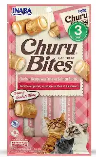 Inaba Churu Bites Gato Atun Y Salmon X 10 Gr (1 Und)