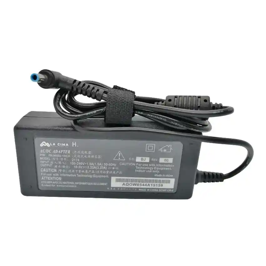 Cargador Hp 19.5v 3.33a Punta Azul 4.5*3.0mm