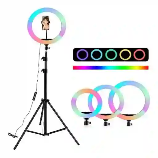Aro De Luz Rgb 3d 26cms