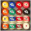 Juego De Pool Bolas De Billar Brillantes Finas Semi Profesional