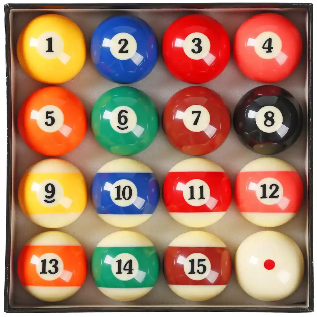 Juego De Pool Bolas De Billar Brillantes Finas Semi Profesional