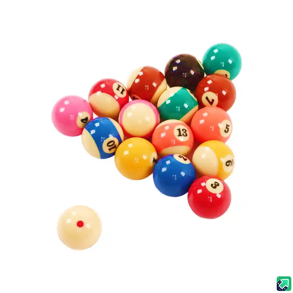 Juego De Pool Bolas De Billar Brillantes Finas Semi Profesional