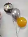 Tri Globos En Helio Feliz Cumpleaños