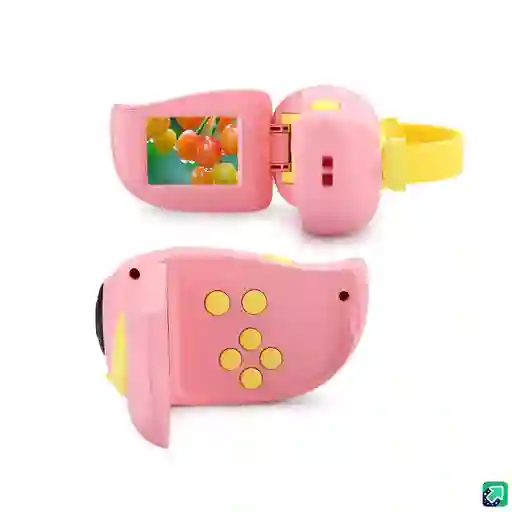 Cámara A Color Para Niños Digital Toma Fotos Y Graba 1080p Rosada
