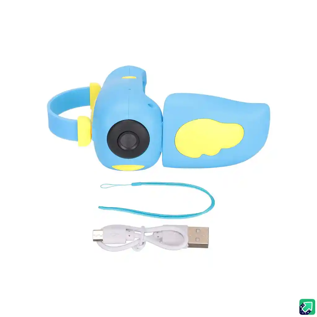 Cámara A Color Para Niños Digital Toma Fotos Y Graba 1080p Azul