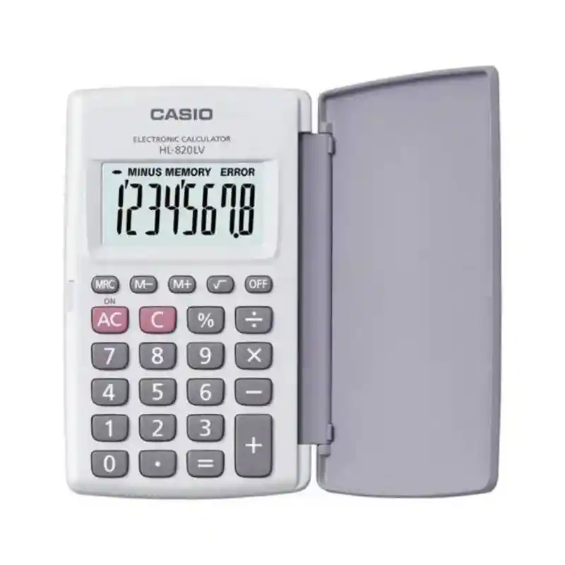 Calculadora Casio Hl - 820lv Blanca / Con Tapa