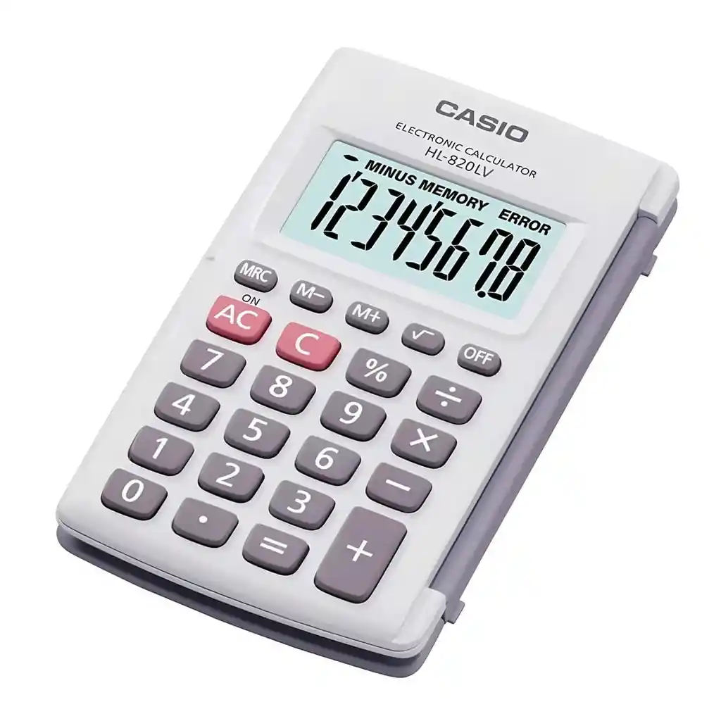 Calculadora Casio Hl - 820lv Blanca / Con Tapa