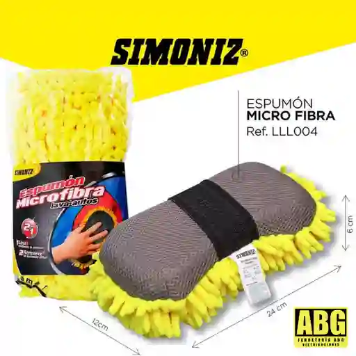Espumon Microfibra Lava-autos Multiusos Simoninz
