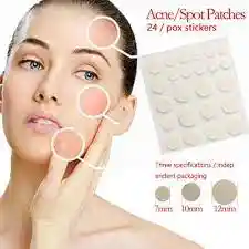 Parches Anti Acne X24 Unid Tres Tamaños