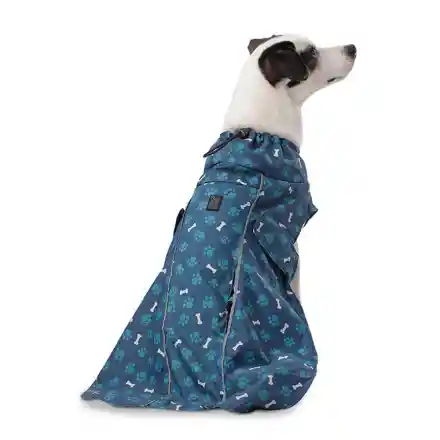 Capa Para Lluvia Mascota Sussy Talla M 4jf Azul