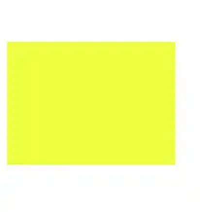 Cartulina Plana Amarillo Fluorecente 1/8