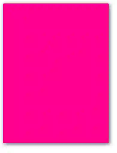 Cartulina Plana Fucsia Fluorecente 1/8