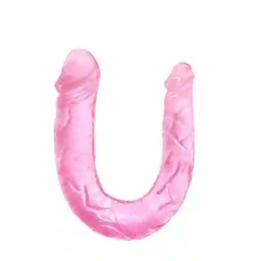 Dildo Doble U Shape Rosado