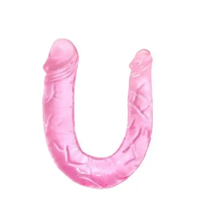 Dildo Doble U Shape Rosado