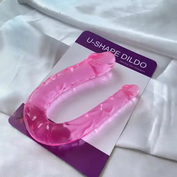 Dildo Doble U Shape Rosado