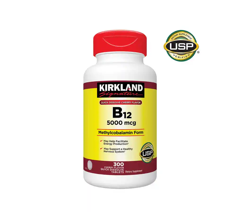 Kirkland Vitamina B12 5000mcg 300 Tabletas