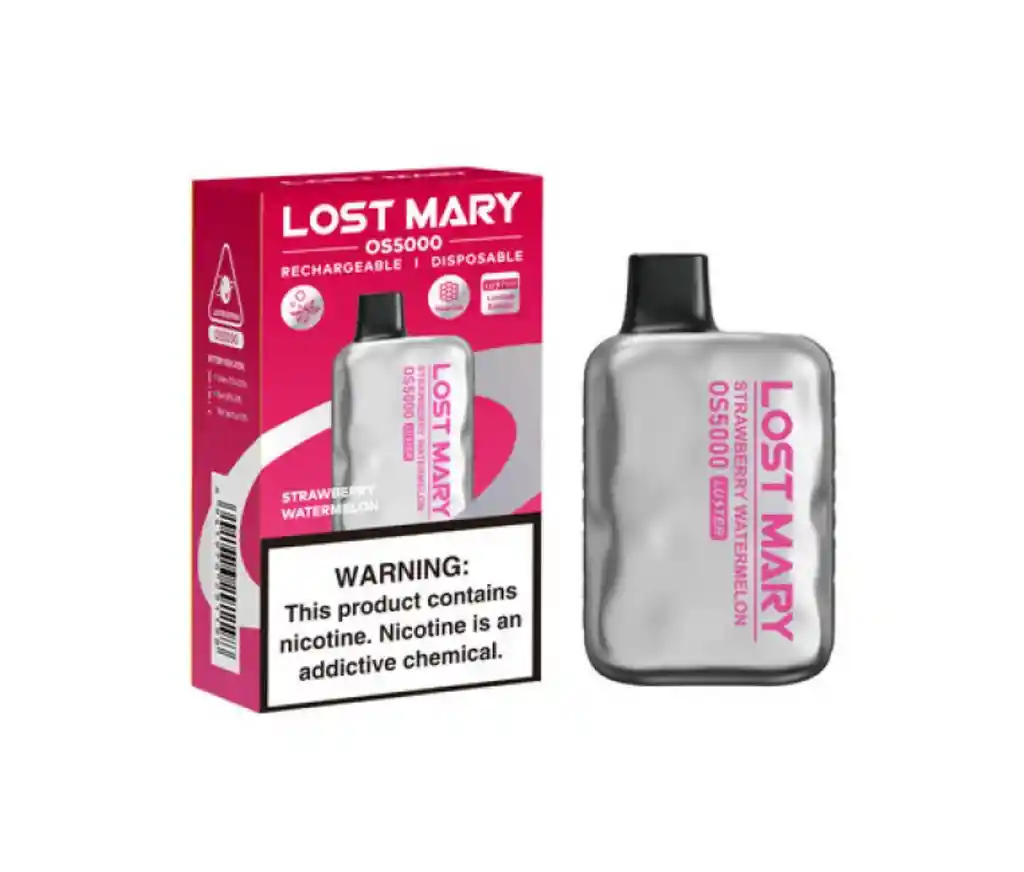 Vape Elfbar Lost Mary Strawberry Watermelon 5000puffs Luster Edition